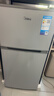 美的（Midea）112L两门小冰箱灰色双温小冰箱迷你家用宿舍租房灵活摆放节能低音深冷速冻 BCD-112CM 实拍图