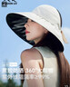 MISSION UV黑胶防晒帽女遮阳帽贝壳太阳帽渔夫帽夏季遮脸防紫外线大帽檐帽子 实拍图