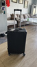 梵地亚拉杆箱万向轮耐磨抗摔行李箱24英寸男女大容量轻盈旅行箱 黑色 实拍图