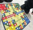 Aseblarm飞行棋地毯大号成人儿童亲子互动桌游大富翁家庭游戏垫高级版 【单面】飞机棋毯 90*90*0.2cm 实拍图