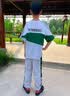 G.duck童装男童套装夏装新款儿童夏季套装男大童休闲运动服装小学生衣服 墨绿色 160 建议150-160cm12-13岁 实拍图