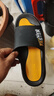 回力运动拖鞋男浴室内户外减震防滑厚底凉拖鞋HL39651黑黄色46-47码 实拍图