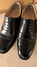 3515强人皮鞋男三接头皮鞋商务正装鞋简约套脚男士皮鞋 黑色 42  实拍图