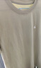 杰克·琼斯（JACK&JONES）26年男装四季打底T恤男士凉感透气多色情侣款短袖t恤水洗不易走形 米杏色S06 S 170 实拍图