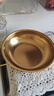 【韩剧同款】加厚不锈钢干锅海鲜锅火锅金色平底浅锅双耳锅泡面锅 单人款19cm【金色】双柄汤锅 实拍图