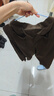优衣库棉质裙裤女装男装合作款/阔感裙裤483042 34 驼色 XS 实拍图