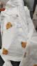 贝瑞加（Babyprints）婴儿半背衣2件装长袖纯棉宝宝上衣护肚和尚服家居内衣 黄点猫咪52 实拍图