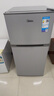 美的（Midea）112L两门小冰箱灰色双温小冰箱迷你家用宿舍租房灵活摆放节能低音深冷速冻 BCD-112CM 实拍图