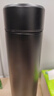 名创优品（MINISO）保温杯大容量女士高档男款便携车载学生泡茶水杯子砾岩黑495ml 实拍图