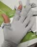 蕉下（beneunder）防晒手套女夏天防紫外线开车骑行防晒手套户外运动凉感灰AL360 实拍图
