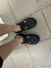特步（XTEP）运动拖鞋子男款情侣洞洞鞋男士外穿夏季凉拖鞋男 A043 黑色 42-43 实拍图