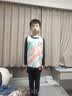 范迪慕儿童运动套装青少年训练球服长袖打底衫中小学生跑步服羽毛球服 实拍图