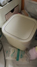 百家好世桌面垃圾桶5L卡其迷你轻奢餐桌茶几客厅纸篓家用按压小桶看剧神器 实拍图