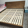 全友家居 胡桃木色枕山实木床1.8米x2米高端大气卧室双人床原木轻奢风 实拍图