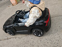 星辰皓奥迪儿童电动车四驱汽车遥控四轮宝宝玩具车可坐人童车RSGT 黑色+四驱+遥控+摇摆+皮座+软轮 实拍图