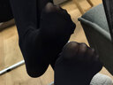 柔软天鹅绒80D薄透显瘦光腿神器超自然裸感肉色连裤袜 黑色防勾丝不起球1条 均码 90-140斤可穿 实拍图