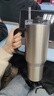 京东京造大容量吸管保温杯  316L不锈钢冰霸杯男女桌面办公水杯1.2L金属灰 实拍图