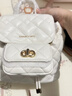 CHARLES&KEITH菱格大容量柔软多用背包书包双肩包包女包生日礼物CK2-60151400 Cream奶白色 S 实拍图