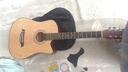 维卡斯（WEIKASI）民谣吉他初学者木吉他单板新手入门练习琴guitar吉它学生男女乐器 38英寸原木色+礼包【初学推荐】 实拍图