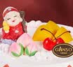 元祖（GANSO）8号蟠桃祝寿鲜奶蛋糕800g 生日蛋糕同城配送 动物奶油网红卡通 实拍图