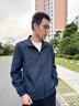 罗蒙（ROMON）外套夹克男士潮流时尚商务休闲棒球服立领上衣男装KJ11黑XL 实拍图