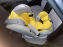 Heekin德国 儿童安全座椅汽车用0-4-12岁婴儿宝宝360度旋转ISOFIX硬接口 时尚黄(ISOFIX+360度旋转) 实拍图