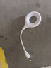 智能语音小夜灯声控灯小台灯便携氛围拍照LED卧室宿舍床头节能灯 USB插口即插即用 白色折叠语音灯【1个装】 实拍图