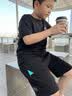 小猪托尼胖男童短裤儿童夏季凉感索罗娜短裤轻薄胖儿童休闲裤加肥加大 实拍图