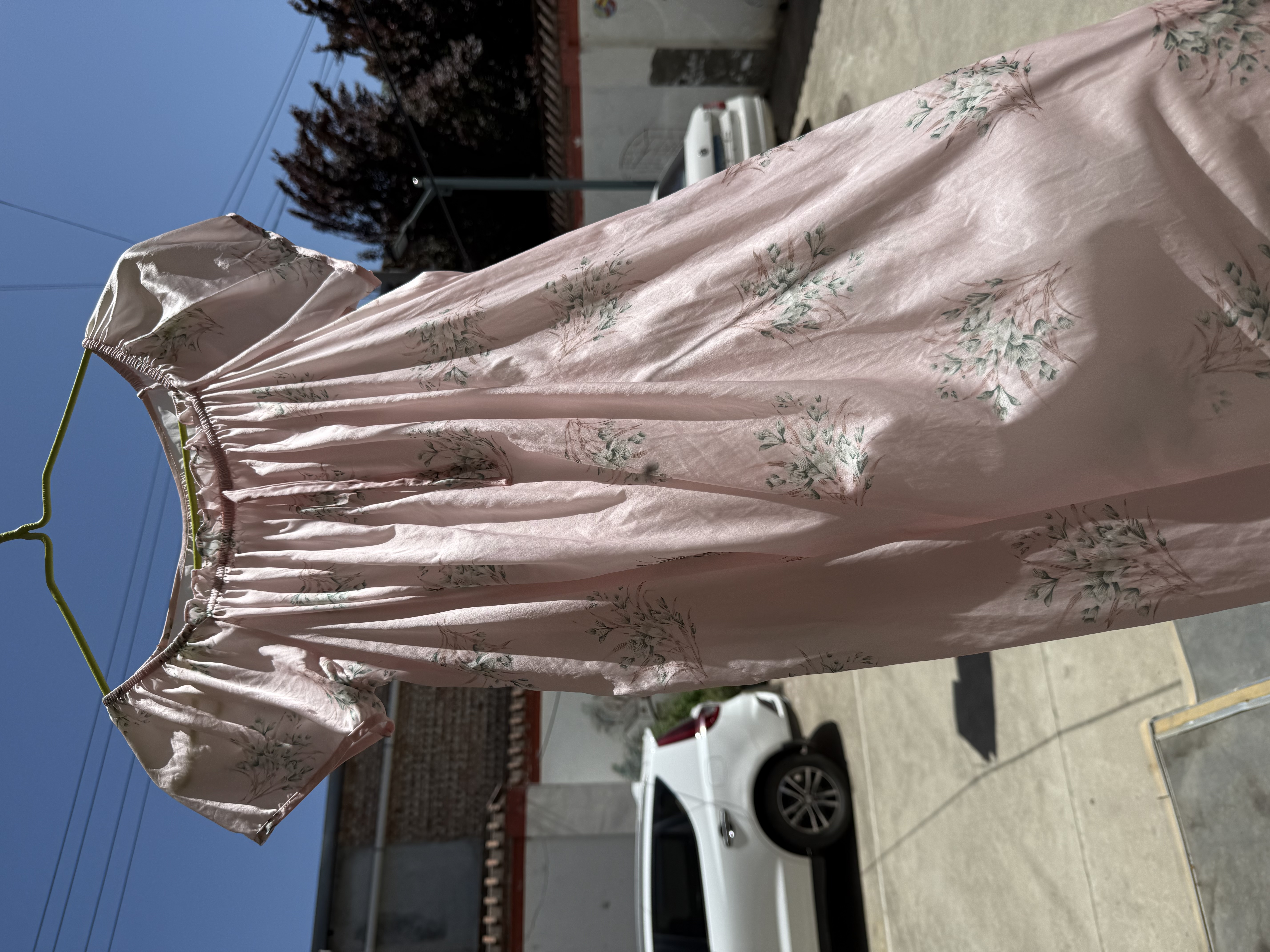 丝界重磅真丝睡衣娃娃公主裙秋冬舒适短袖宽松睡裙女桑蚕丝印花家居服 实拍图
