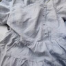 茵曼（INMAN）夏季法式收腰提花肌理女装方领连衣裙文艺风泡泡袖裙子 蓝色 M 晒单实拍图