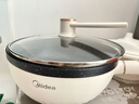 美的（Midea）电炒锅 电火锅 电蒸锅 电煮锅 家用多用途炒菜专用锅 4L一体电热锅不粘锅 HGE2811B 配蒸笼木铲 实拍图