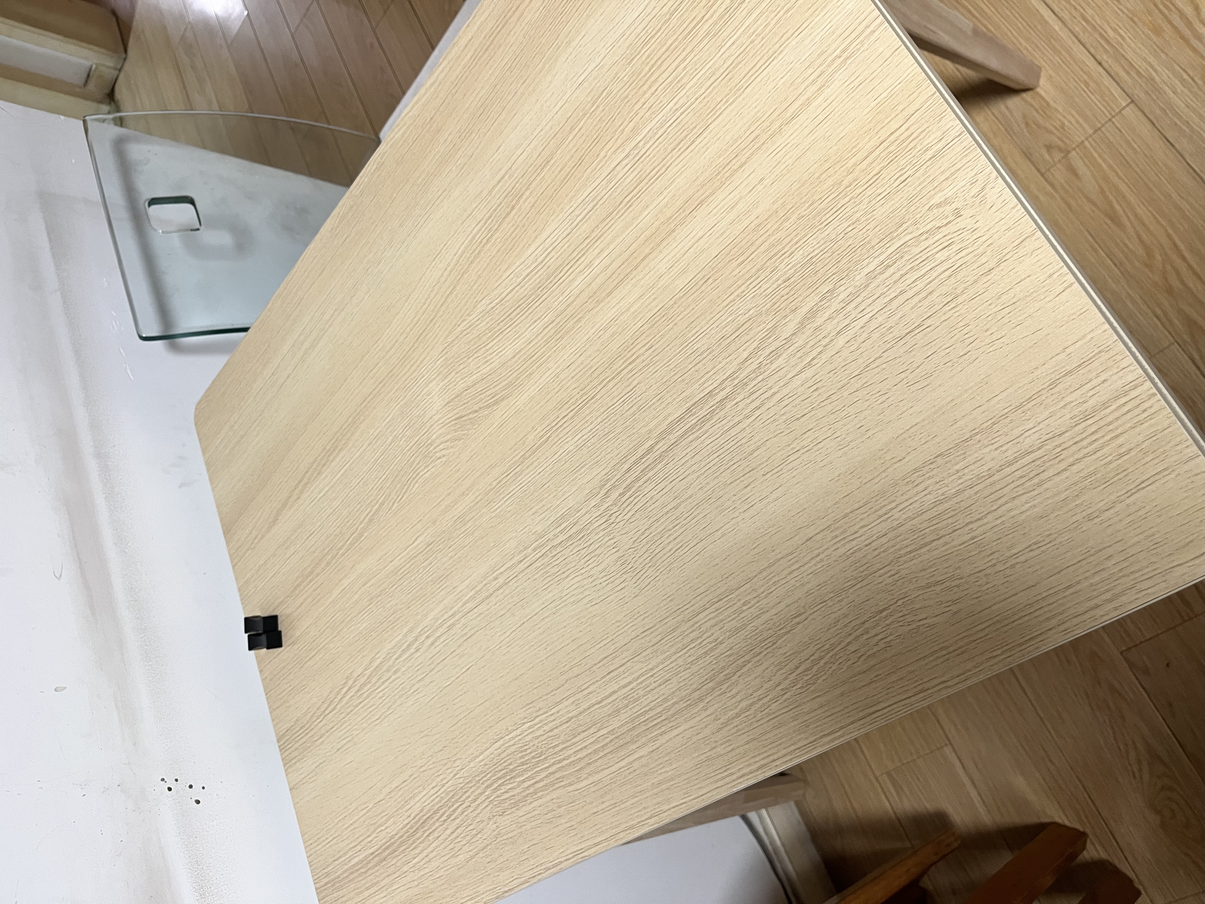 朗程折叠餐桌家用小户型可伸缩4-6人吃饭餐桌椅子全套出租房2026新款 升级加固(70%选择)丨原木色丨展开120*80 实拍图
