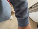罗蒙（ROMON）长袖T恤男桑蚕丝华夫格半高领中青年26年春秋休闲内搭T恤衫6003 实拍图