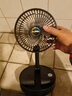 电风扇伸缩折叠小风扇宿舍家用静音充电型办公台式USB桌面宿舍大风力夏台面落地两用折叠电风扇 颜色随机 直插款无档位开关1个装 实拍图