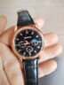 正品男士手表高档休闲石英表简约气质男表皮带高颜值罗马时尚腕表 黑色运动款 实拍图