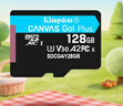金士顿（Kingston）128GB TF（MicroSD）存储卡 内存卡U3 V30 A2 4K适配大疆Pocket 4/Action 6/Nano/无人机/运动相机 实拍图