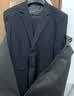 阿悠胖大码西服男商务结婚伴郎西装礼服 藏青单西 2XL/185（160-175） 实拍图
