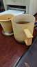京东京造 故宴窑变 茶杯陶瓷杯茶水分离杯礼盒装【陶瓷茶漏】 阳夕红400ML 实拍图
