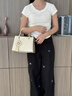 Colin Kolly 科林科莉奢侈包包女包生日礼物送女友老婆2026新款情人节斜挎手提真皮包 （代写贺卡）2301米白-京东空运 520情人节精美礼盒装 实拍图