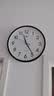 康巴丝（Compas）挂钟客厅 简约静音客厅石英钟表挂墙时钟 c2866 黑色 30.5cm直径 实拍图