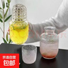 一人用玻璃杯冷水壶套装家用凉水壶杯夏季果汁壶加厚冷泡茶壶 一壶一杯【570ml+200ml】 实拍图