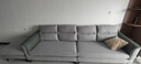 全友家居 北欧四人位沙发直排简约布艺沙发脚凳一字型沙发客厅小户型 实拍图