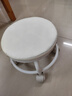 【京喜甄选】椅子万向轮美缝凳子带轮旋转擦地矮凳美甲修脚凳滑轮 儿童凳-米白色款 实拍图