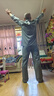 京舒然京东自有品牌棉·嘟嘟棉磨毛男长袖睡衣空调房 灰色 3XL 实拍图
