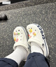 卡骆驰（CROCS）贝雅卡骆班洞洞鞋轻便耐磨一脚蹬休闲鞋女鞋时尚沙滩鞋|205089 白/深蓝-126 36 /37(220mm) 实拍图