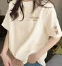 真维斯（Jeanswest）纯棉内搭打底衫女夏季宽松高级感上衣服慵懒风休闲圆领短袖t恤女 实拍图