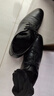 卡帝乐鳄鱼（CARTELO）软牛皮男士皮鞋商务正装鞋男内增高男鞋加绒皮鞋男9585 黑色 42 实拍图