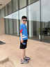 G.duck童装男童夏装套装儿童衣服中大童短袖套装男孩帅气运动装薄款透气 蓝色 130 尺码7~8岁【120-130cm】 实拍图