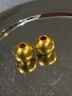 喜上眉梢喜饰黄金古法金珠999足金散珠硬金光面磨砂转运珠路路通圣诞礼物 3mm 重工古法珠单颗 0.1g 实拍图