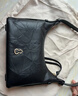 半坡饰族（bampo）金元包 头层牛皮HOBO包小包2025新款软皮斜挎腋下单肩包38礼物 墨碳黑930 实拍图